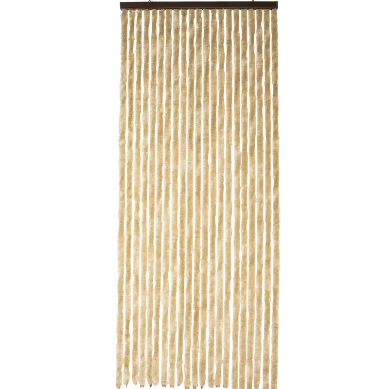 WERKA PRO Chenille Curtain Plain Beige 120 x 220 cm - Image 1