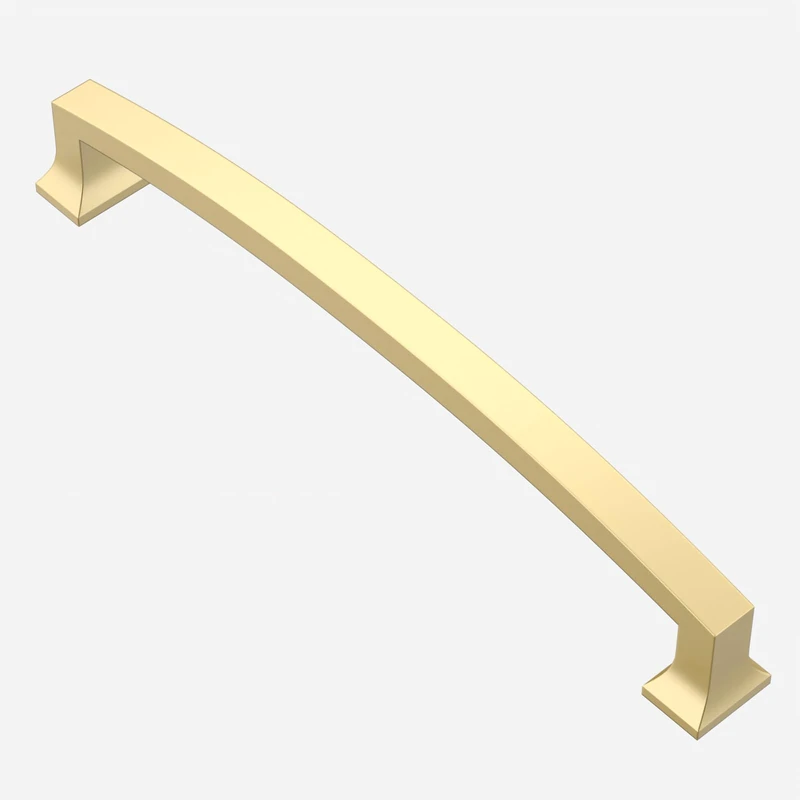 Asidrama 10 Pack 7 Inch(177mm) Brushed Gold Kitchen Cabinet Handles, Cabinet Pulls Kitchen Cabinet Hardware for Cupboard Drawer Pulls