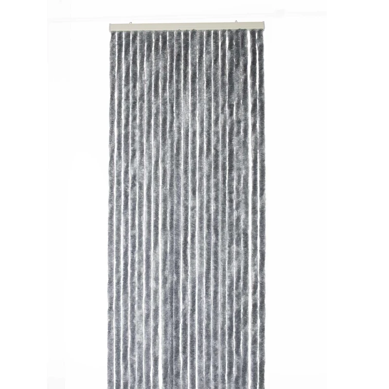 WERKA PRO Plain Chenille Curtain 120 x 220 cm Dark Grey
