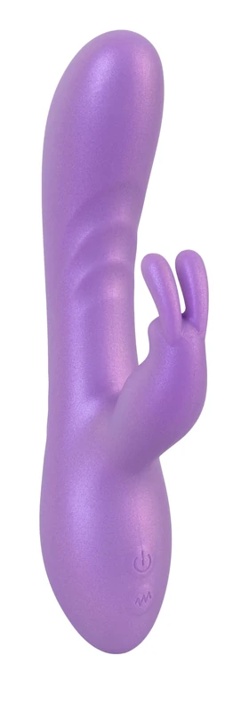 Sweet Smile Flexible Rabbit Vibrator Metallic Purple 18.3 cm