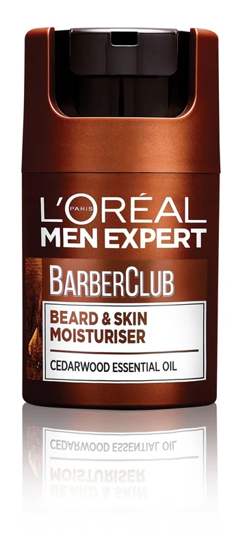 L'Oréal Men Expert Barber Club Short Beard and Face Soothing Moisturiser, Non-Greasy, Paraben Free, 50ml