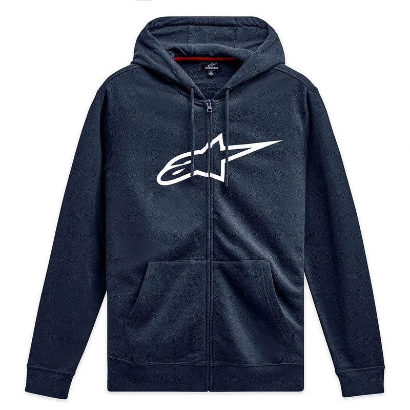Alpinestars Original Logo Hooded Sweatshirt, Navy/White, XL Men, Navy/White, XL