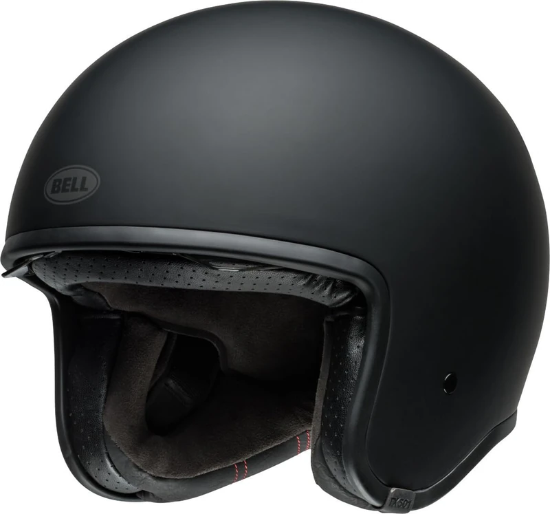 Bell TX-501 Solid ECE Helmet, Open-Face Design, Modern Features, Inspired by Historic 500-TX, Matte Black, Size: 2X