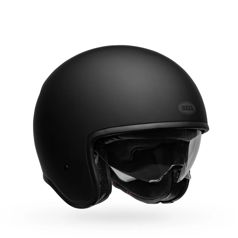 Bell TX-501 Solid ECE Helmet, Open-Face Design, Modern Features, Inspired by Historic 500-TX, Ventilated for Comfort, Protection for MX & Off-Road, Color: Matte Black, Size: S