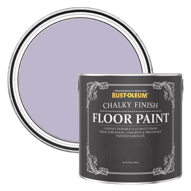 Rust-Oleum Purple Scratch Proof Floor Paint in Matt Finish - Wisteria 2.5L