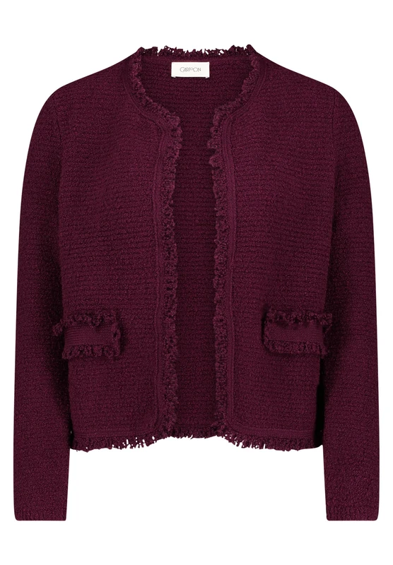 Cartoon Women's Cardigan, Purple Potion, 8