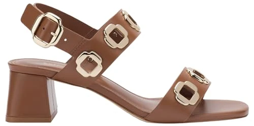 Larroudé Milan Sandal,5, Caramel Leather