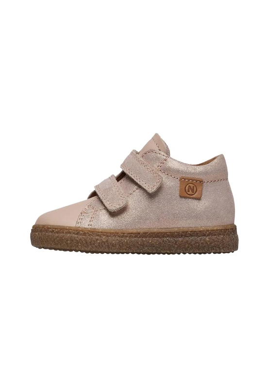 Naturino Leather and Suede Sneakers, Powder Pink, 29 EU