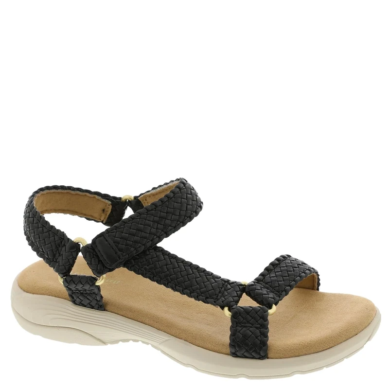 Easy Spirit Taytum Womens Sandal, Black, 9.5 Wide