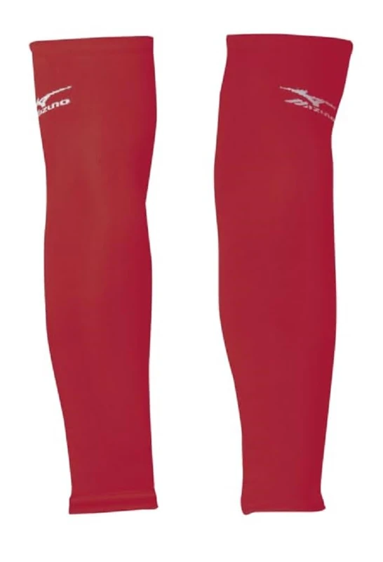 Mizuno Women's Arm Sleeves, Red, OSFM - Image 1