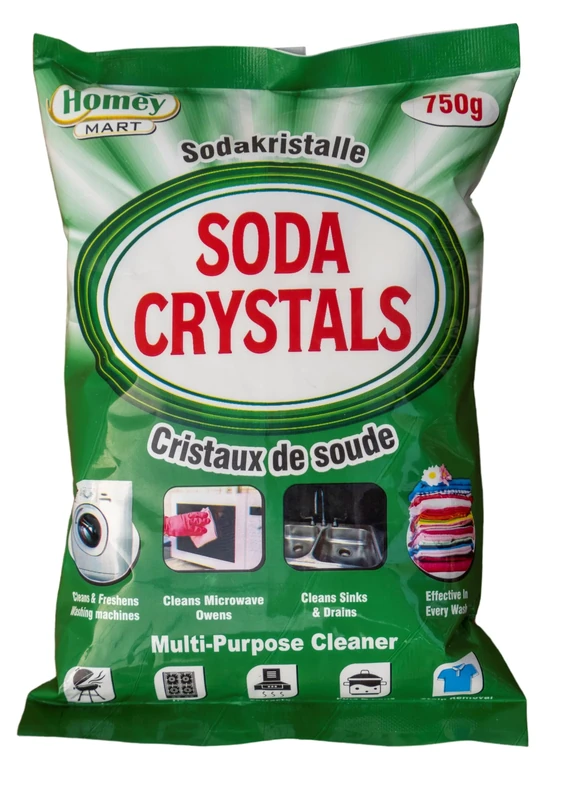 Soda Crystals 750g – Multi-Purpose Cleaner & Degreaser | Removes Stains, Softens Water, Unblocks Drains, Natural Household Cleaner & Laundry Booster Home and Kitchen