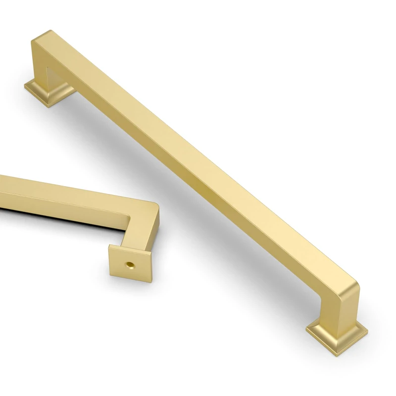 Asidrama 10 Pack 7 Inch(177mm) Gold Kitchen Cabinet Handles, Cabinet Pulls Kitchen Cabinet Hardware Cupboard Handles Drawer Pulls