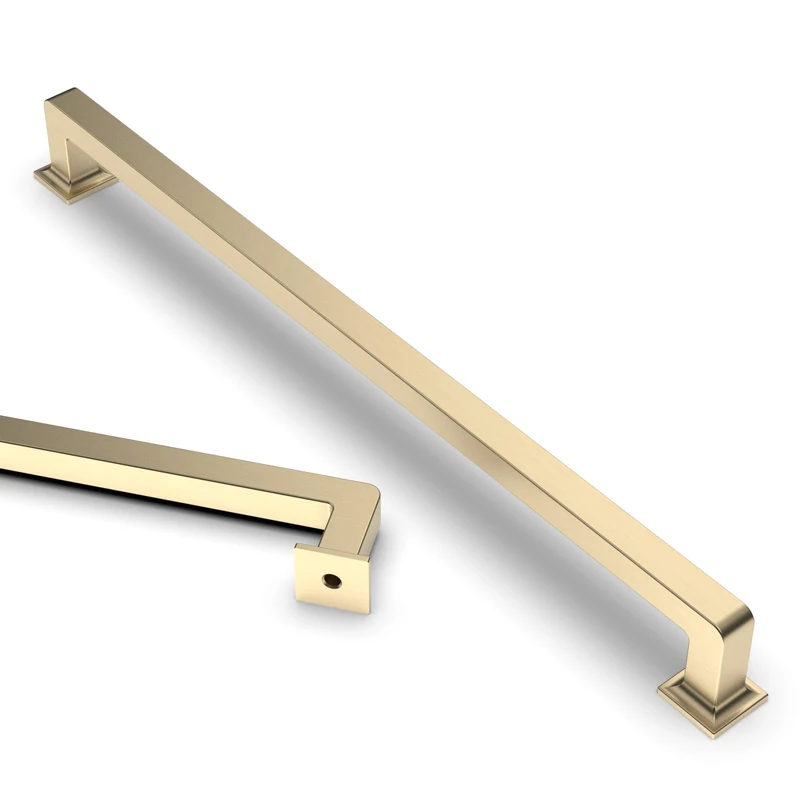 Asidrama 10 Pack 12.6 Inch(320mm) Brushed Brass Kitchen Cabinet Handles, Cabinet Pulls Kitchen Cabinet Hardware Cupboard Handles Drawer Pulls