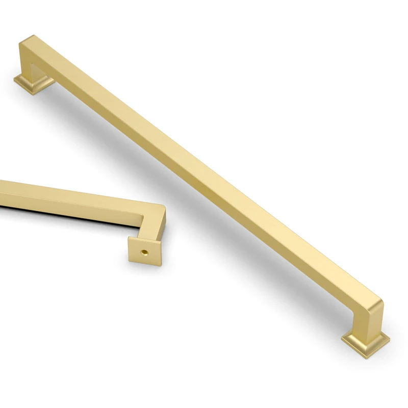 Asidrama 10 Pack 12.6 Inch(320mm) Brushed Gold Kitchen Cabinet Handles, Cabinet Pulls Kitchen Cabinet Hardware Cupboard Handles Drawer Pulls