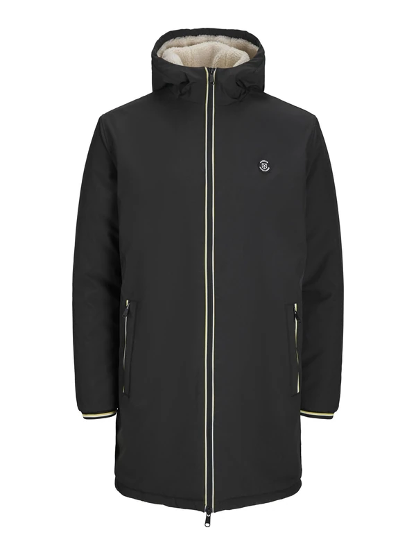 JACK & JONES Men's Jprblunew Kane Long Coat Ln, Black, XL