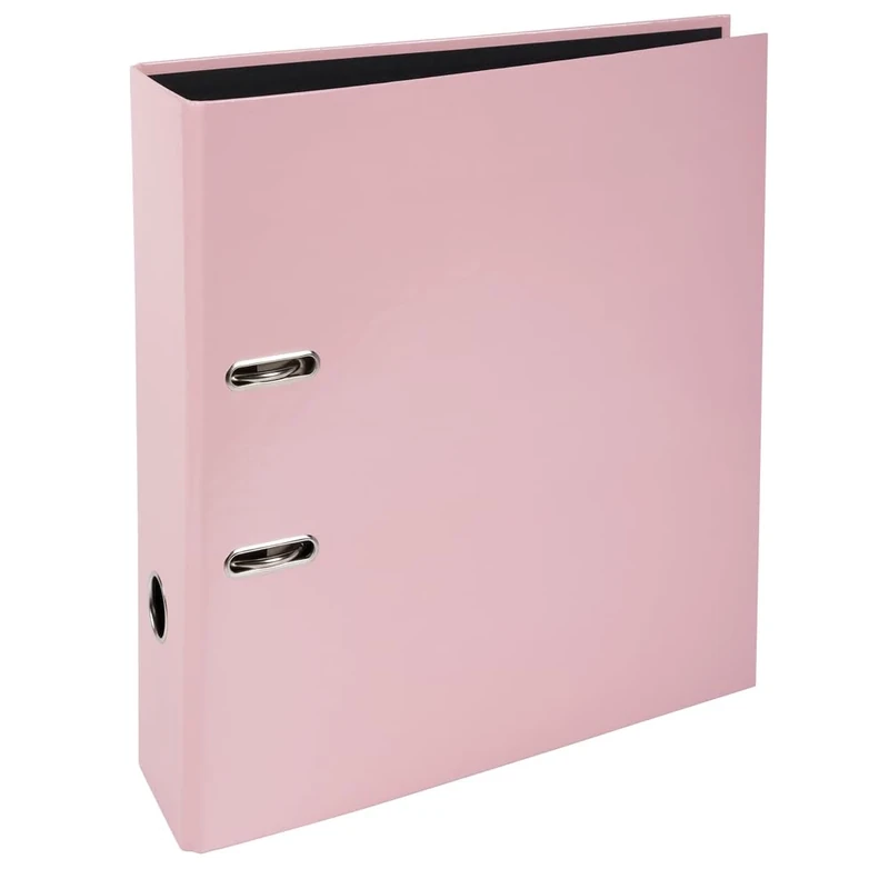 Exacompta - Ref 53566E -Box of 10 A4 Lever Arch Files Prem'Touch AQUAREL - 80mm Spine - 80mm Mechanical - External Dimensions: 32 x 28.5 x 8 cm - A4 File Format - Pink