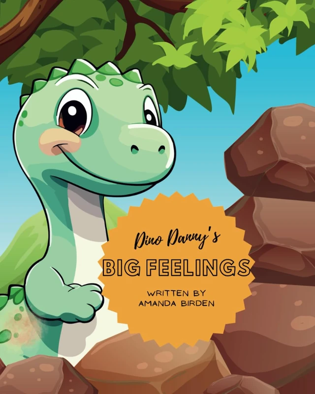 Danny Dino and his BIG feelings!: Join Danny, Liza, and Max on their adventure!! Explore the cave with a seek and find game and enjoy some coloring pages!! - Image 1