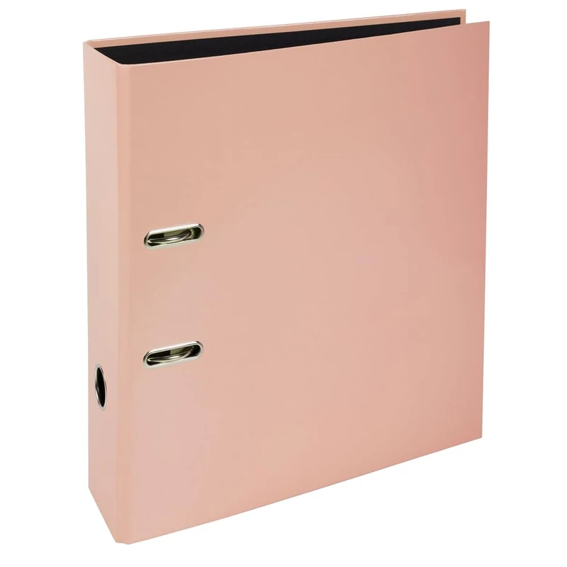 Exacompta - Ref 53567E - Box of 10 A4 Lever Arch Files Prem'Touch AQUAREL - 80mm Spine - 80mm Mechanical - External Dimensions: 32 x 28.5 x 8 cm - A4 File Format - Coral
