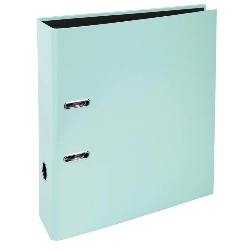 Exacompta - Ref 53568E - Box of 10 A4 Lever Arch Files Prem'Touch AQUAREL - 80mm Spine - 80mm Mechanical - External Dimensions: 32 x 28.5 x 8 cm - A4 File Format - Pastel Green