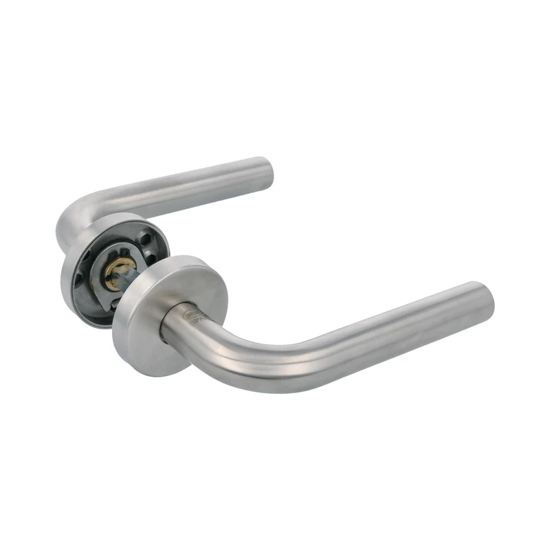 Amig - Handle Model 4RX High Strength for Frequently Passed Doors | Stainless Steel AISI 316 | Matte Finish | Ø52 mm | Includes Anti-Theft Screws and Installation Accessories