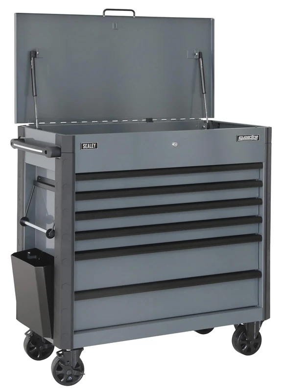 Sealey Superline Pro 6 Drawer Tool Cabinet with Ball Bearing Slides - Grey - AP366G