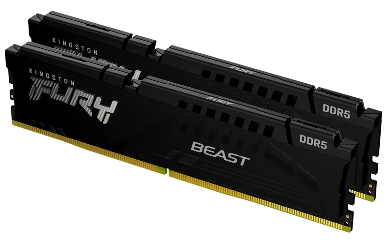 Kingston FURY Beast Black DDR5 32GB (2x16GB) 6000MT/s CL30 DIMM Desktop Gaming Memory Kit of 2 AMD EXPO and Intel XMP - KF560C30BBEK2-32