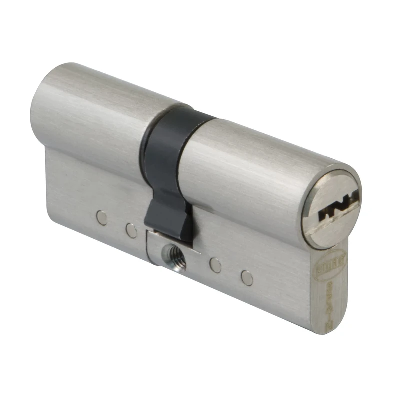 Amig - High Security Cylinder Model 20.010 | Matte Chrome Brass | Double Clutch and Anti-Drill Protection | Property Card and 5 Security Keys | 62 (31-31) mm | Metal Woodworking