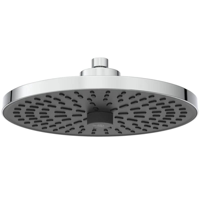 Ideal Standard Idealrain Alu+ Shower Kit, with Two Jet Types Selectable via Rotary Switch, Water-Saving Rain Shower with EasyClean Nozzles - Chrome (260x91x260mm) - Image 1