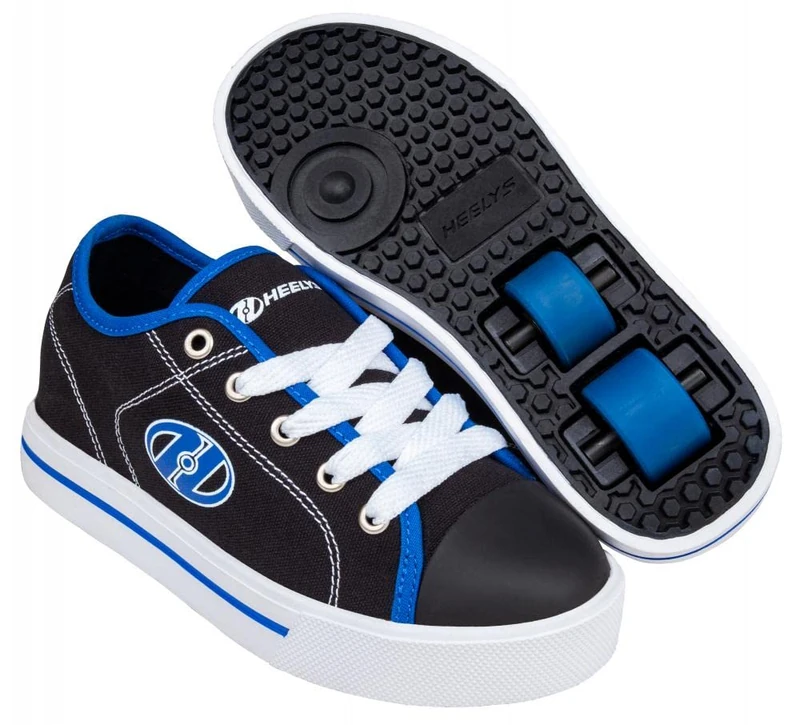 Heelys Classic X2 (HE101460) Kids Trainers, Black/White/Blue, 11