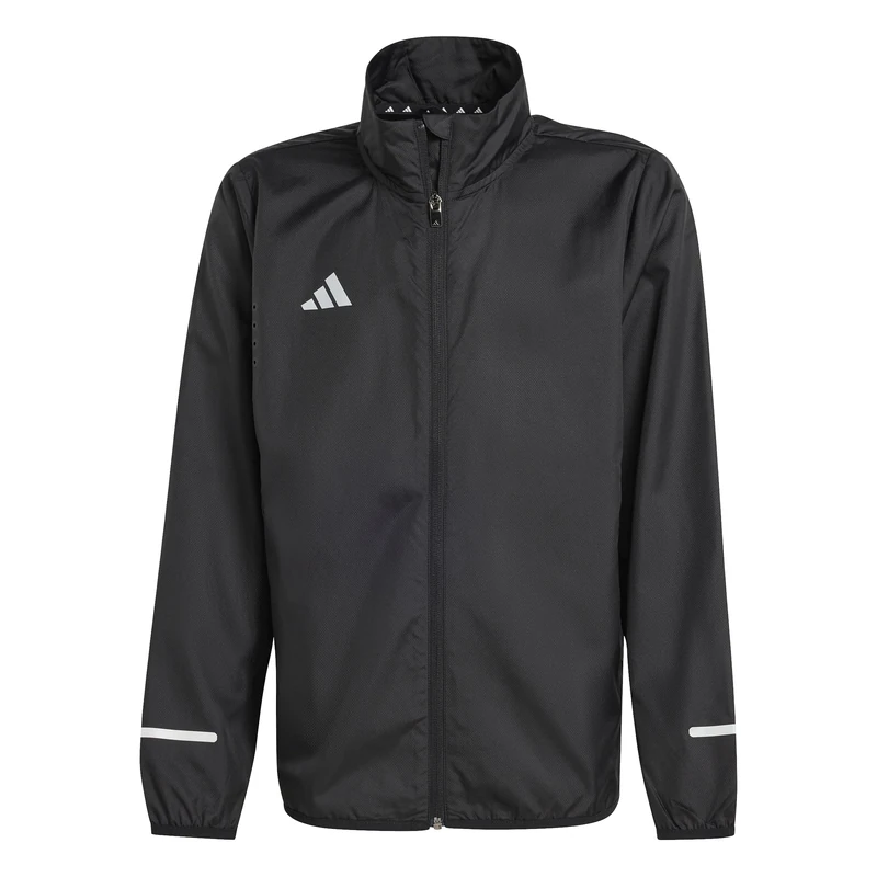 adidas Unisex Kids TEAM WIND.RDY JACKET, Black/Reflective Silver, 15-16 Years
