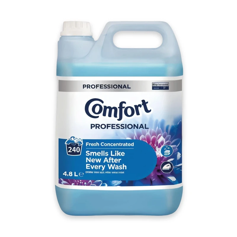 Comfort Professional Fresh Concentrated Fabric Softener - 4.8L (240 Washes) | Long-Lasting Freshness for Your Laundry | Fabric Softener | Detergent