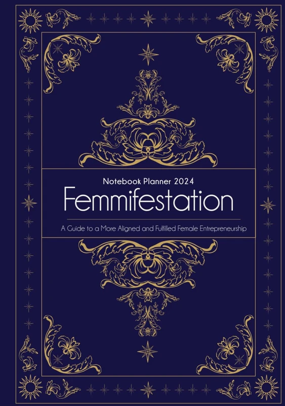 Femmifestation | Numerology Notebook Planner 2024 for Female Entrepreneurs: Weekly and Monthly Celestial Diary with All Moon Phases, Retrogrades and Planetary Alignments (7 x 10 inches) - Image 1
