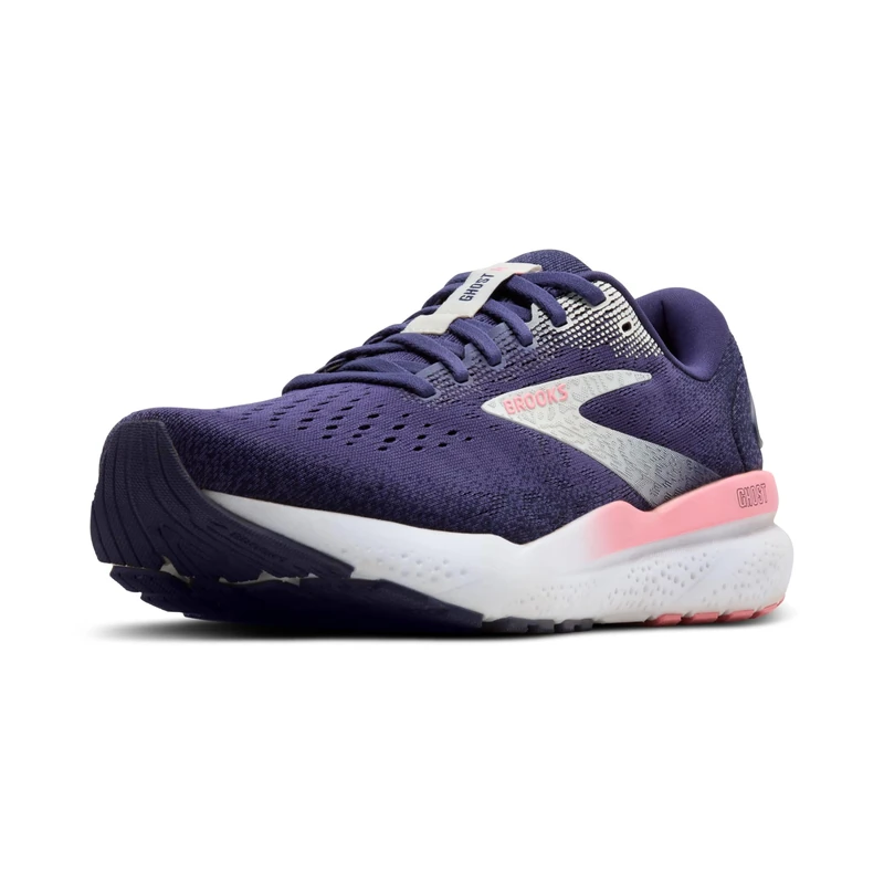 BROOKS Women's Ghost 16 Road Running Shoe, Blue Ribbon/Dianthus/Peacoat, 9