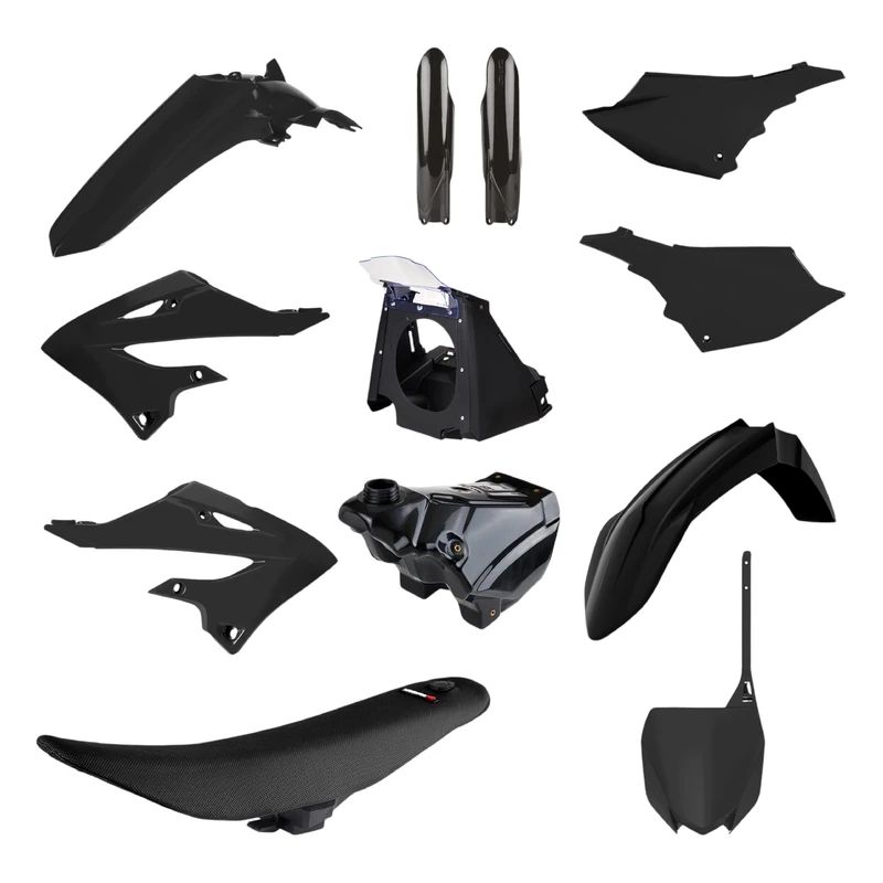 POLISPORT 91573 - Restyling Kit Yamaha YZ 125/250 02-21 Black