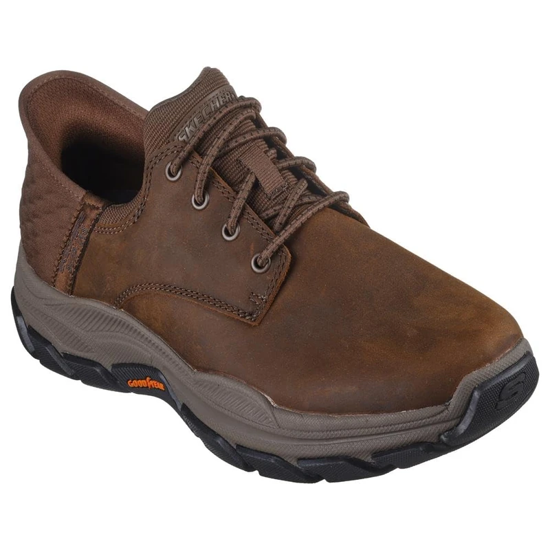 Skechers USA Men's Respected-Garrett Loafer, Ch Dark Brown, 12
