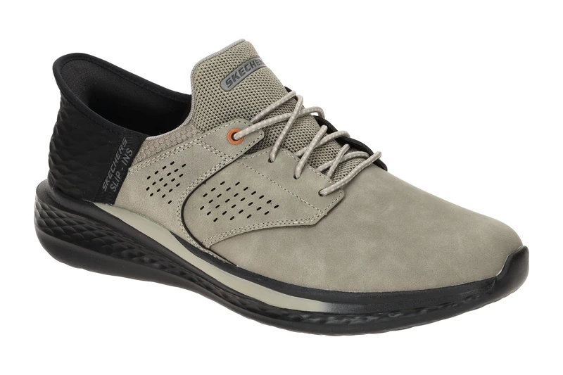 Skechers USA Men's Slade-Macklin Sneaker, Cement, 7 UK