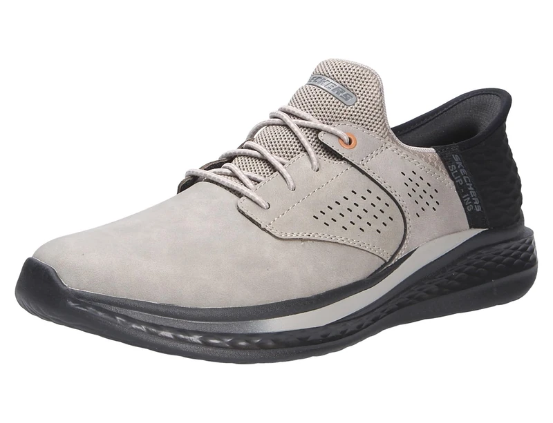 Skechers USA Men's Slade-Macklin Sneaker, Cement, 14