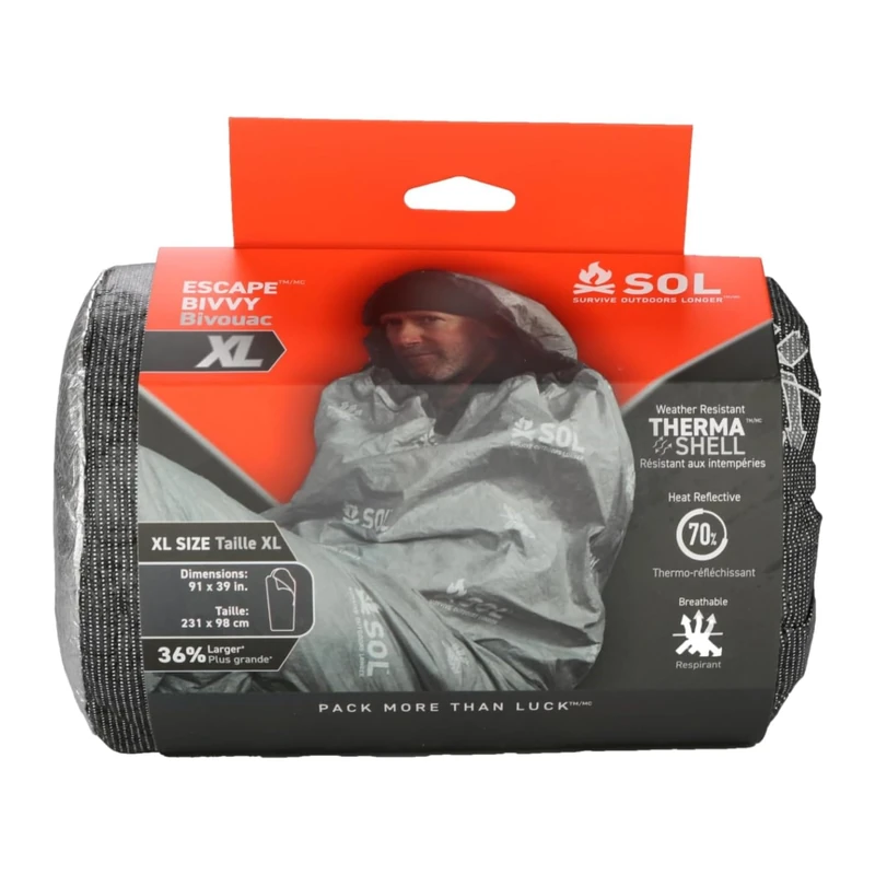SOL Escape Bivvy XL with Hood - Orange