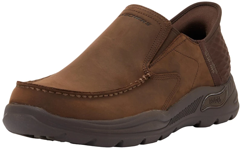 Skechers Men's Arch Fit Motley-Milo Slip-On, COC (Cocoa), 16 X-Wide