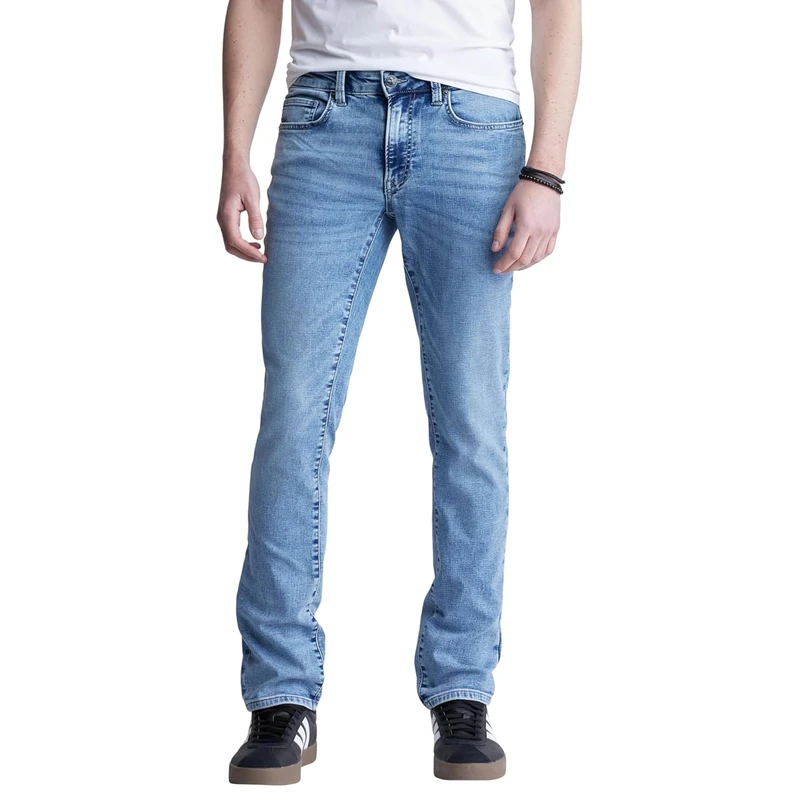 Buffalo David Bitton Men's Slim Ash Jeans, Sanded Wash, 33W x 30L