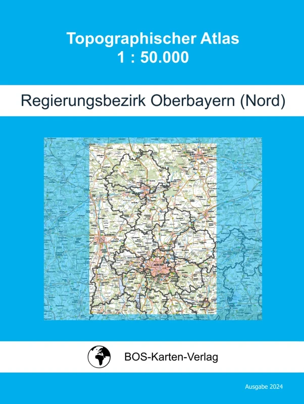 Topographischer Atlas · Regierungsbezirk Oberbayern (Nord) · 1: 50.000