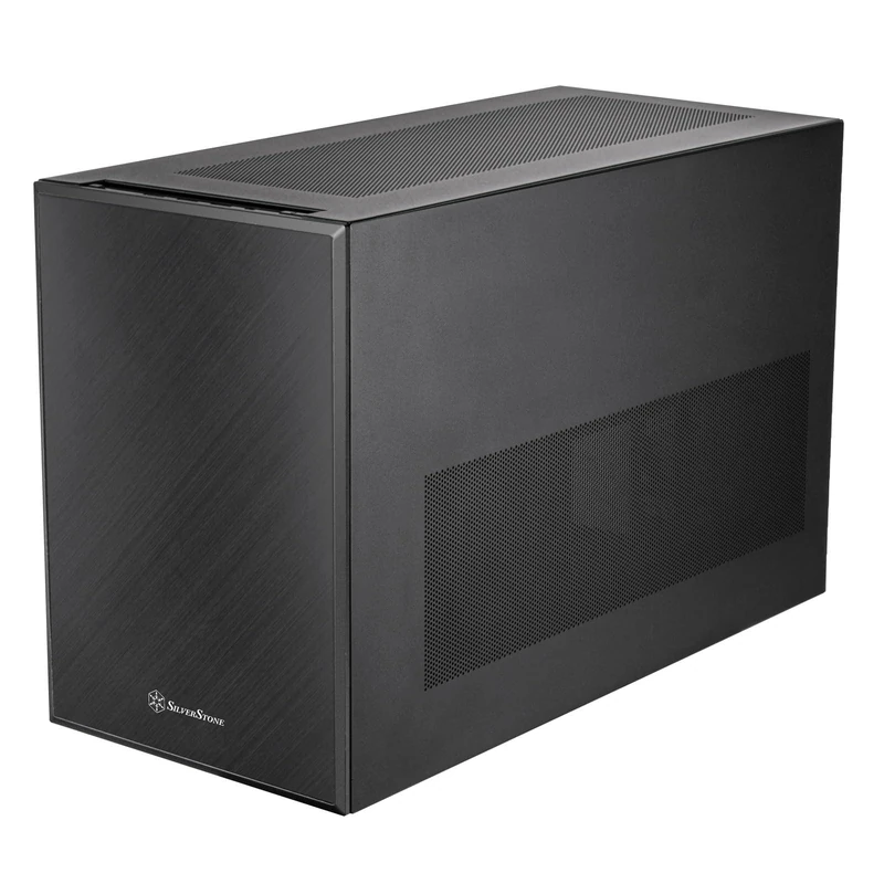 SilverStone Technology SUGO 17 Black Cube Premium Case with Unprecedented Component Absorption Capacity, SST-SG17B (Black)