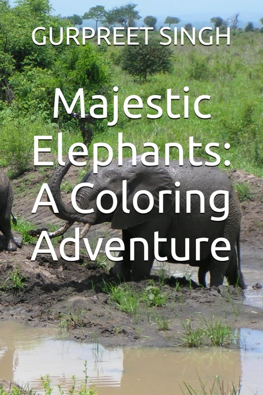 Majestic Elephants: A Coloring Adventure