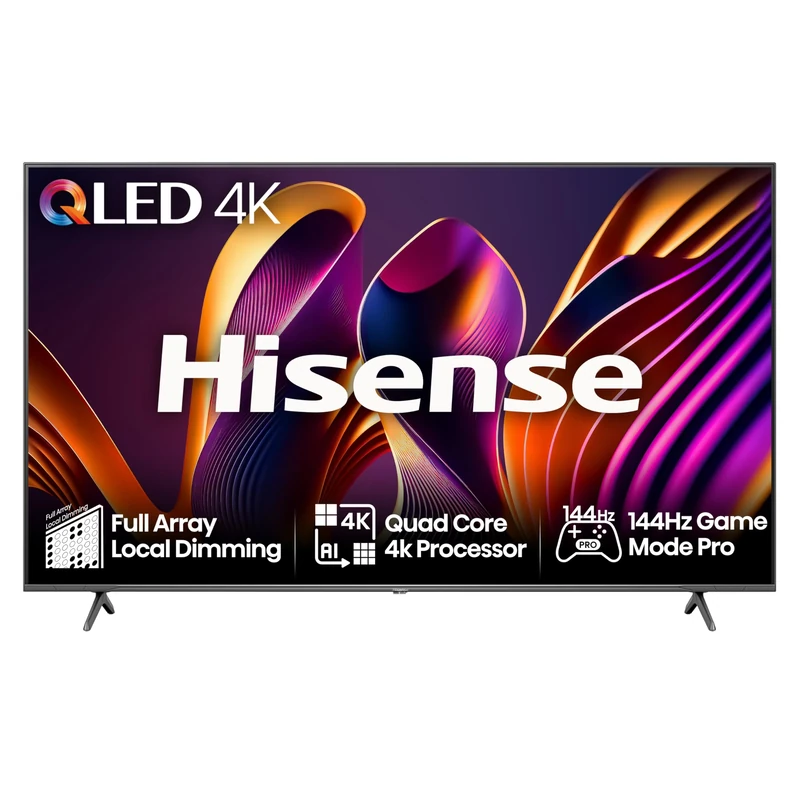 Hisense 75 Inch 144Hz 4K QLED Smart Gaming TV 75E7NQTUK PRO - Full Array Local Dimming, Dolby Vision Atmos, Freesync, Subwoofer, Vidaa OS with Freely, Youtube, Netflix and Disney+ (2024 Model)