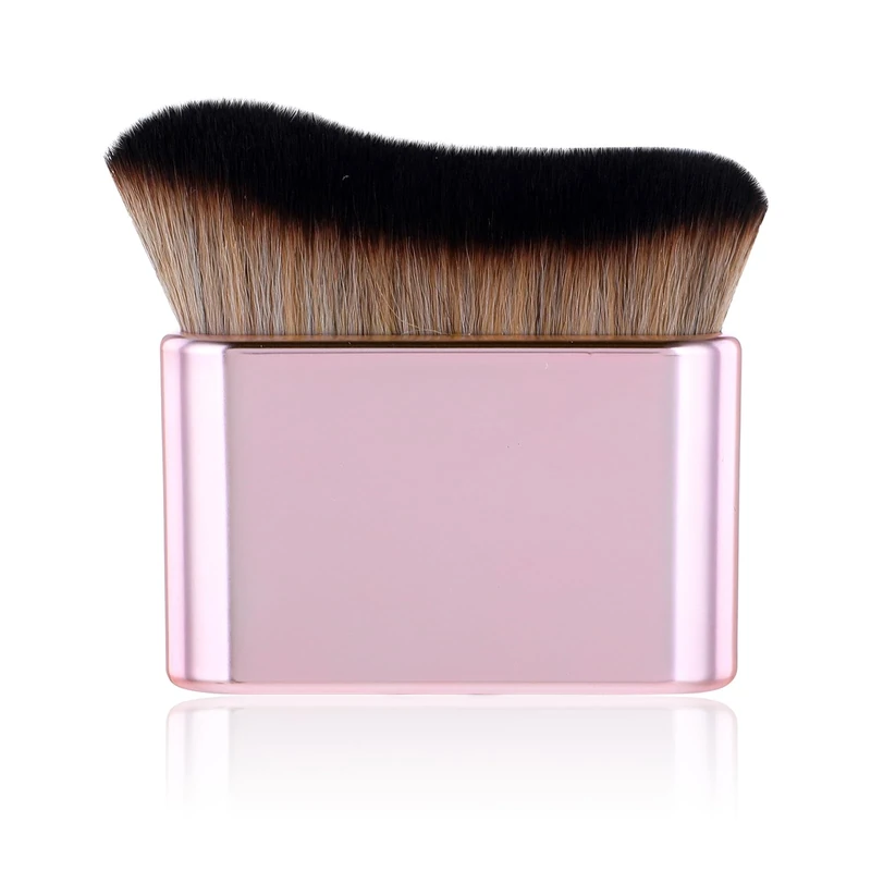 Self Tan Brush Soft Body Makeup Brush Portable Self Tanning Brushs Self Tanner Face Brushs for Body & Leg Makeup(Pink Rose Gold)