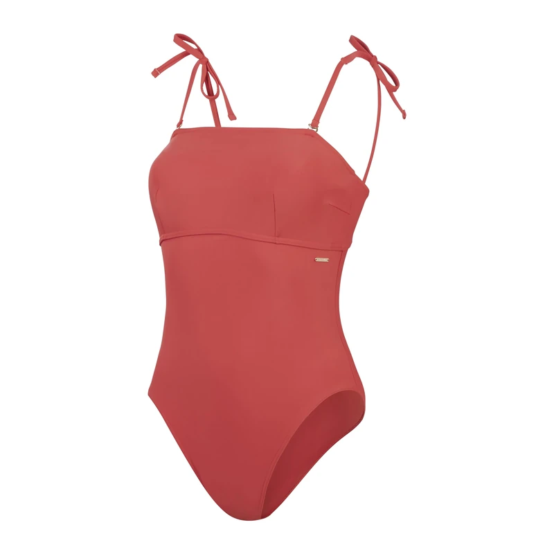 Speedo Women's Shaping Bandeau One Piece Swimsuit | Shapewear | Beach and Holiday Swimwear Swimwear, Space Dust, 44/20