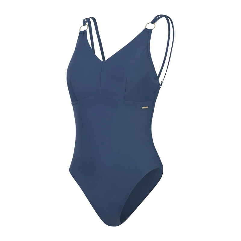 Speedo Women's Shaping Strappy 1 Piece Swimsuit | Shapewear | Beach and Holiday Swimwear, Spruce Blue, 36/12 - Image 1