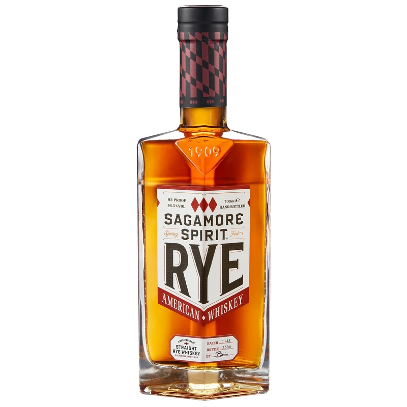 Sagamore Spirit | Rye Whiskey | 70cl | 46.5% vol | Maryland Rye Straight Whiskey | American Whiskey | Orange Peel with Notes of Clove and Nutmeg, Walnut and Brown Sugar | Best Enjoyed Neat
