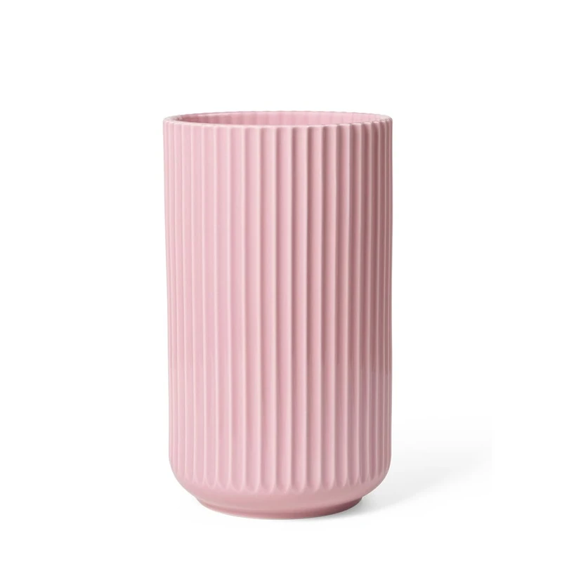 Lyngby vase, Porcelain, Pink, 25x15x15