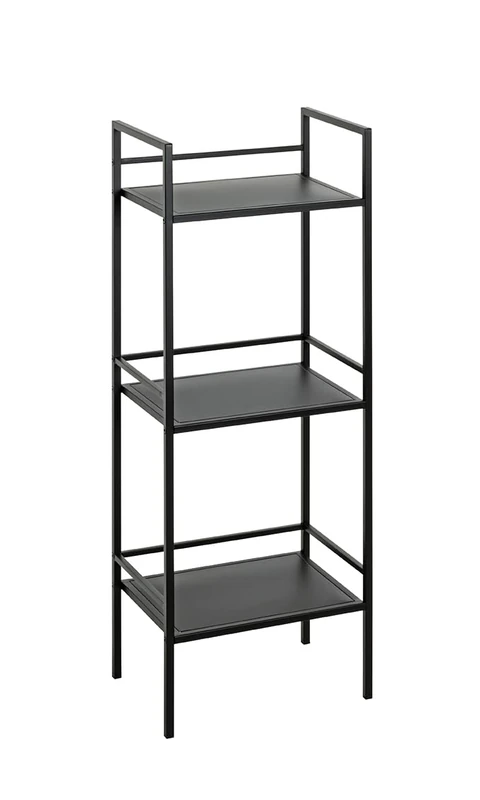 HAKU Möbel Rack black, Metal - Dim.: W 35 x H 95 x D 25 cm, Style: Modern